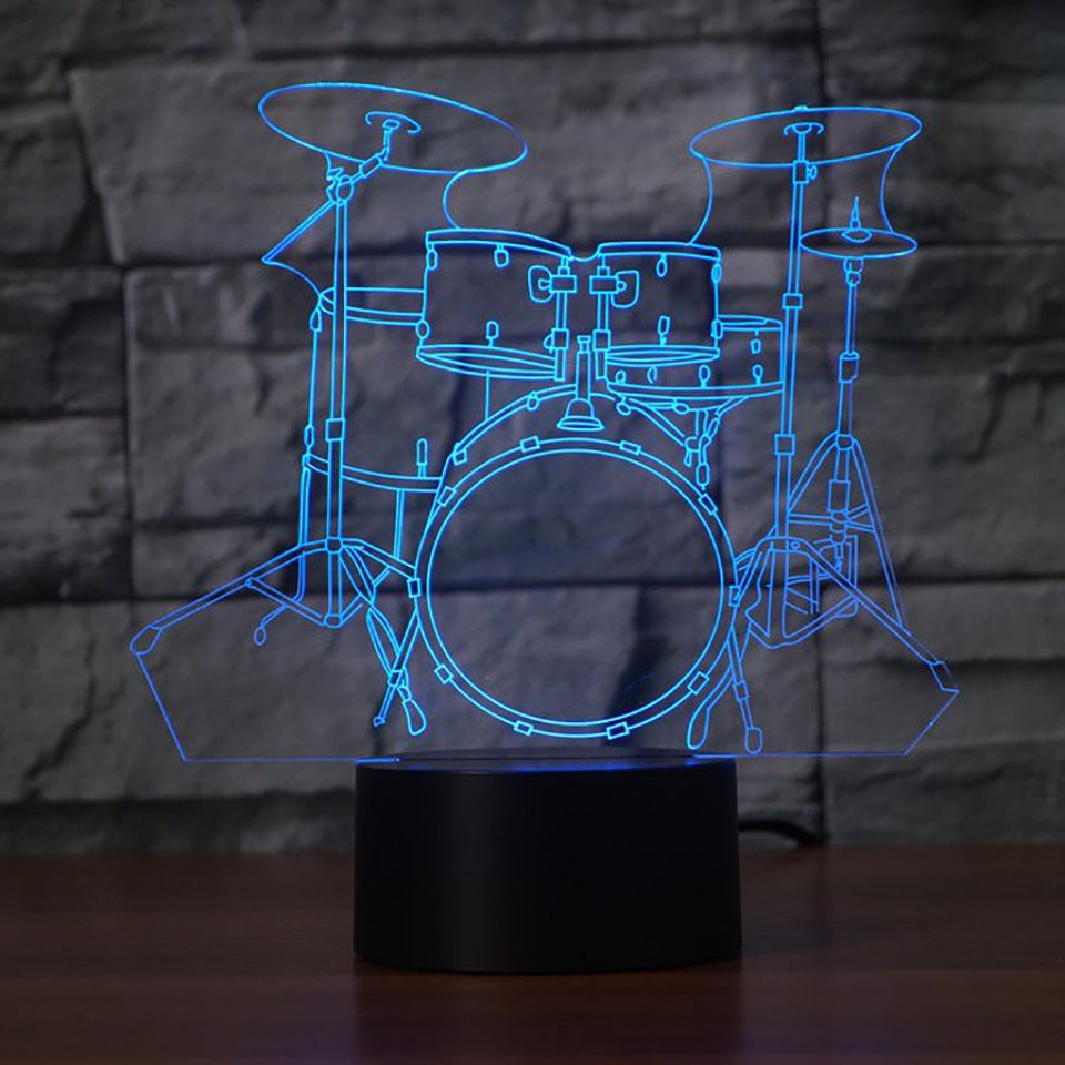 Drum Set LED Lamp
