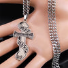 Music Piano Cross Necklace