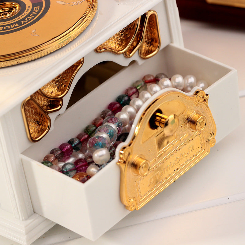 Gramophone Music Jewelry Box