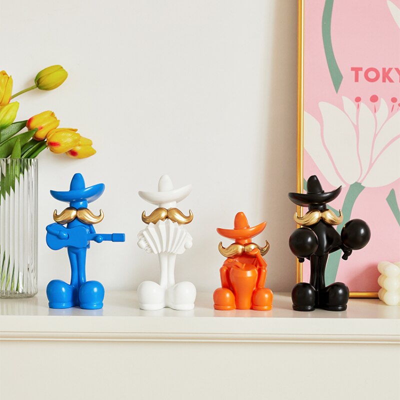 Resin Music Band Statue