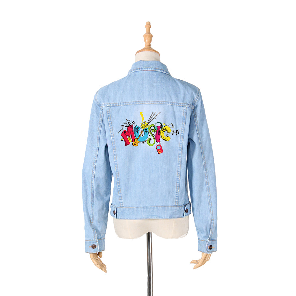 Free - Colorful Music Cloth Patch