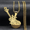 Creative Guitar Instrument Necklace