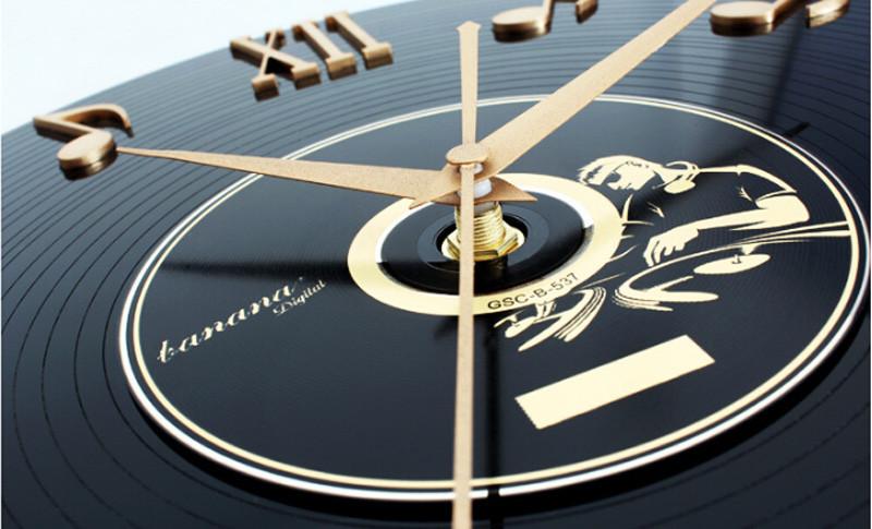 Musical Note Vinyl Wall Clock - Artistic Pod