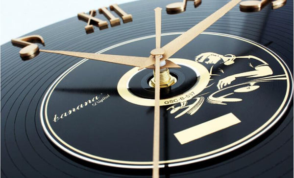 Musical Note Vinyl Wall Clock - Artistic Pod