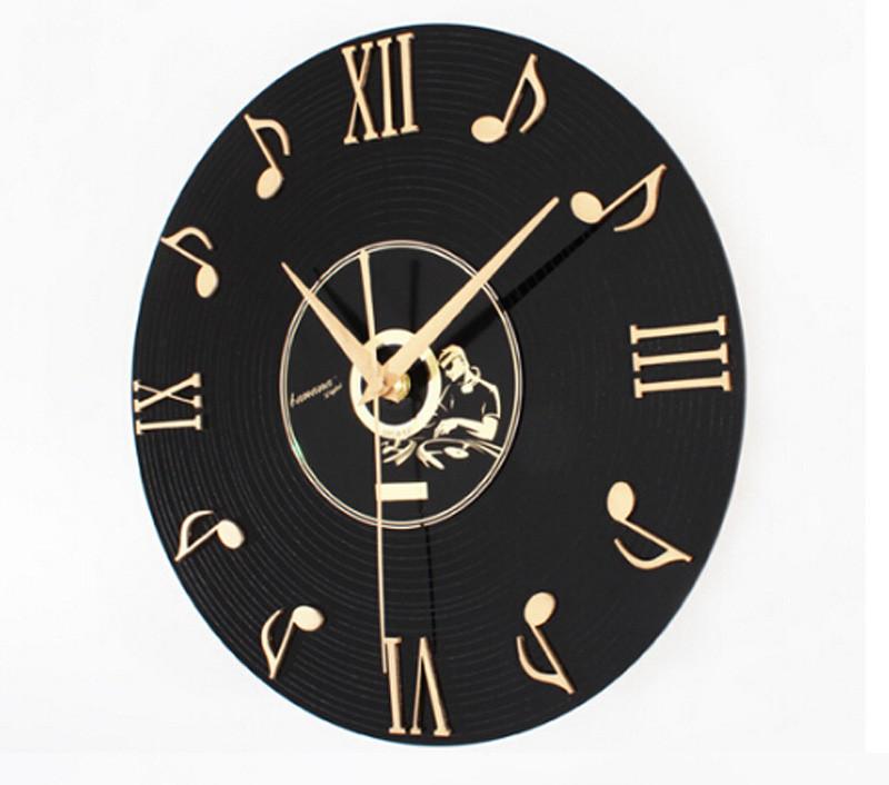 Musical Note Vinyl Wall Clock - Artistic Pod