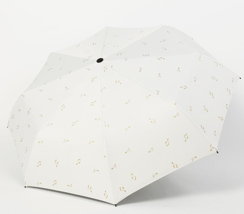 Creative Note Music Tri-Fold Umbrella