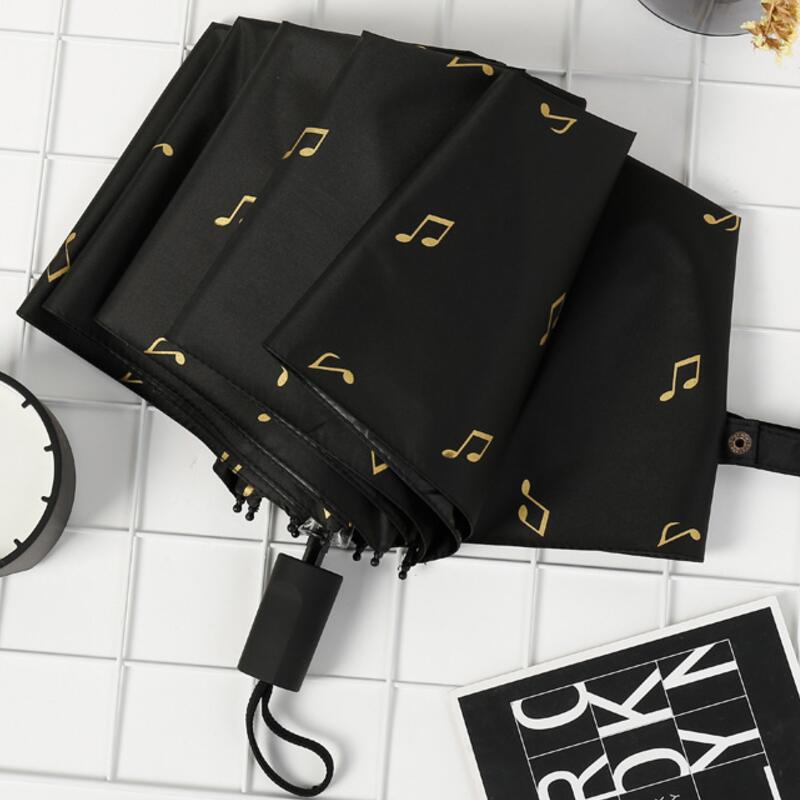 Creative Note Music Tri-Fold Umbrella