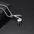 Eighth Notes Silver Necklace