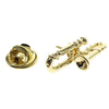 Golden Trombone Lapel Pin
