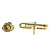 Golden Trombone Lapel Pin
