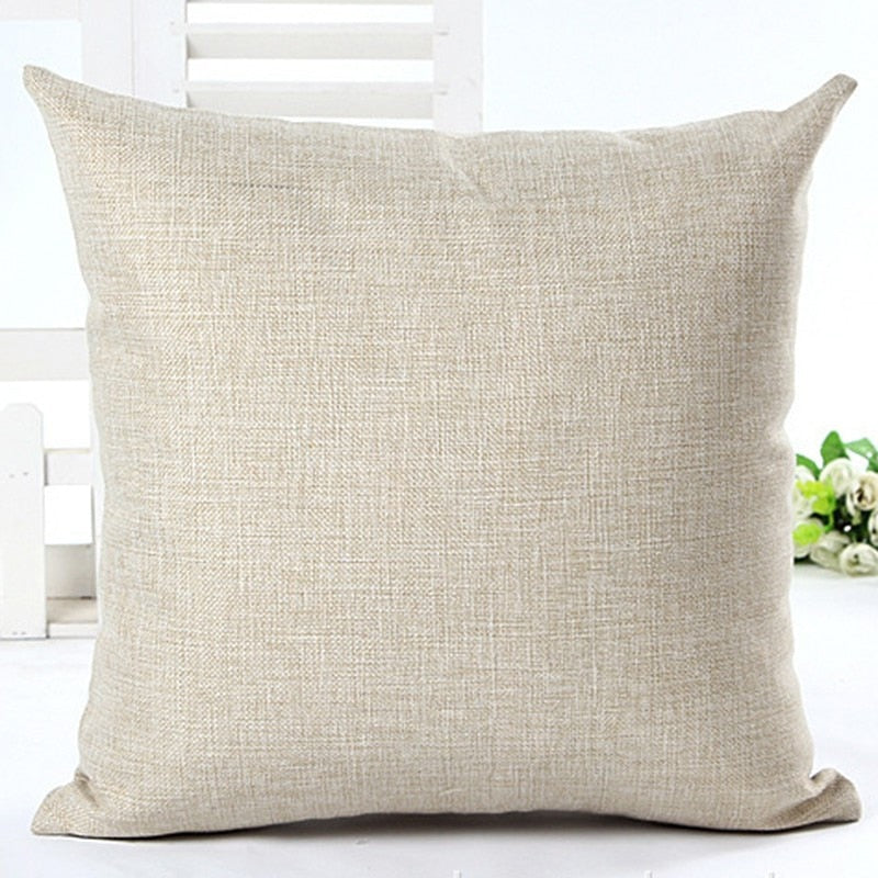 Music Notes & Vinyl Record Linen Pillow Cover