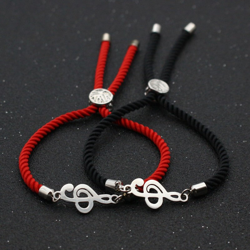 Music Notes Adjustable Bracelet