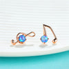 Opal Asymmetric Music Earrings