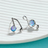 Music Note Opal Asymmetric Earrings