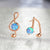 Music Note Opal Asymmetric Earrings