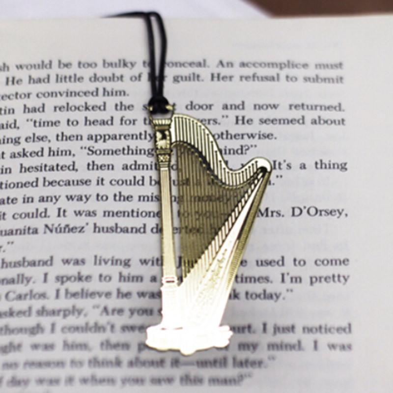 Golden Metal Music Bookmark