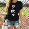 Mini Heart Treble Clef T-shirt