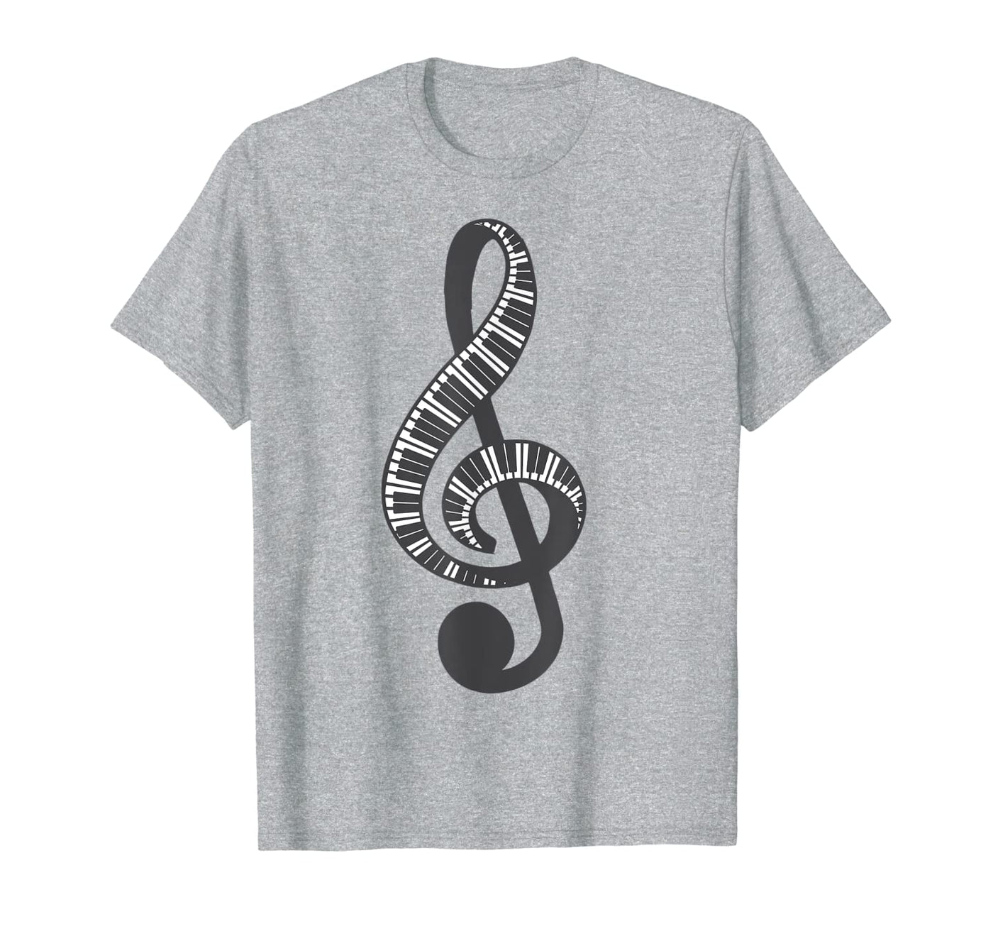 Piano Keyboard Treble Clef T-shirt
