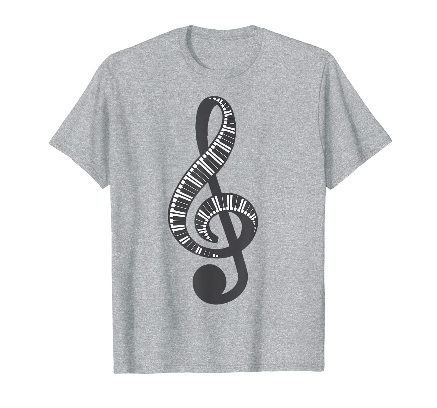 Piano Keyboard Treble Clef T-shirt