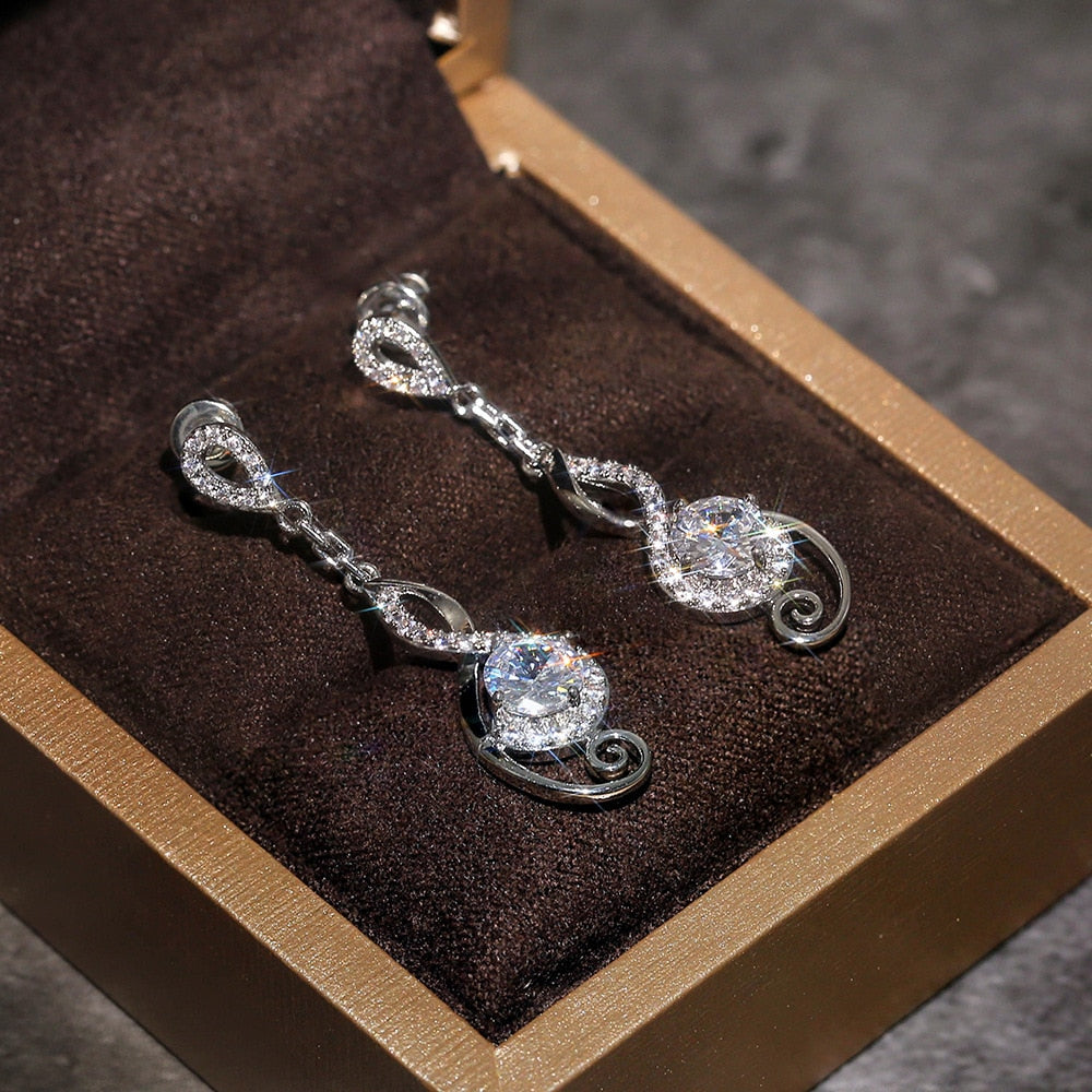 Silver Treble Clef Earrings