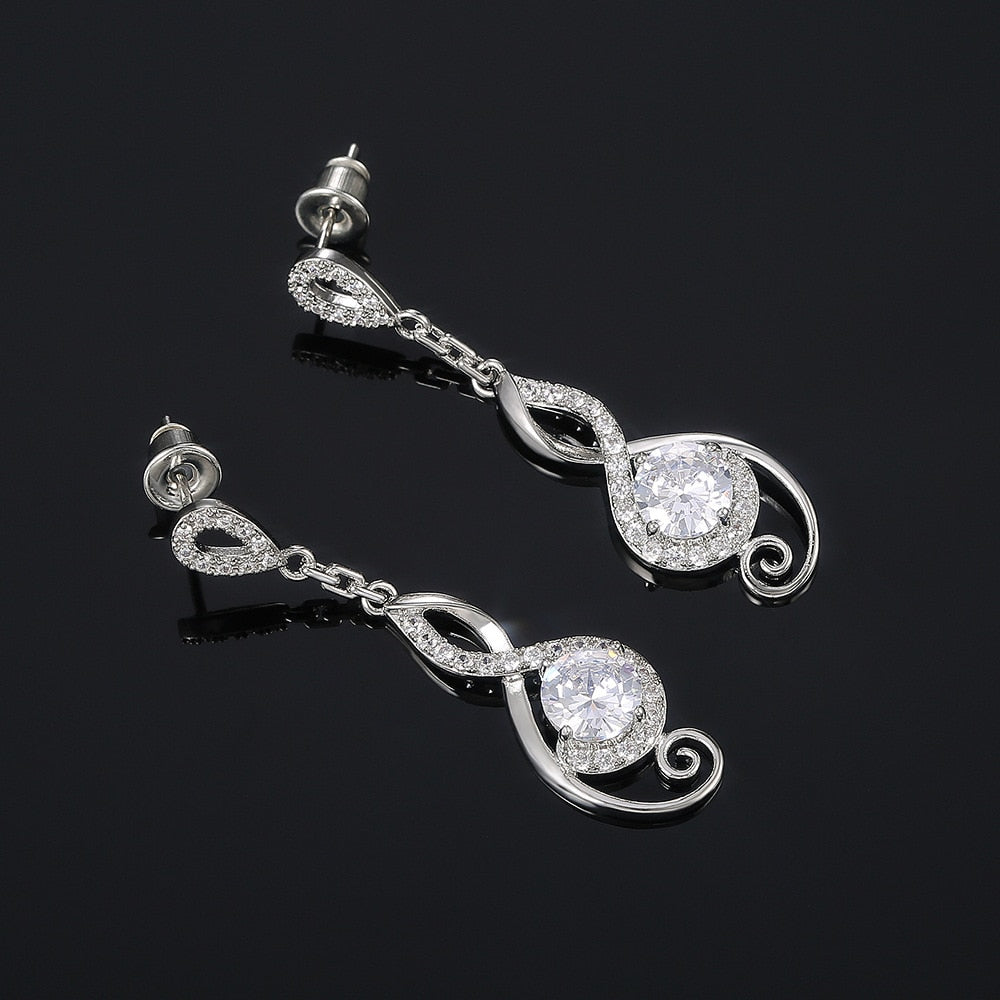 Silver Treble Clef Earrings