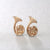 French Horn Shaped Stud Earrings