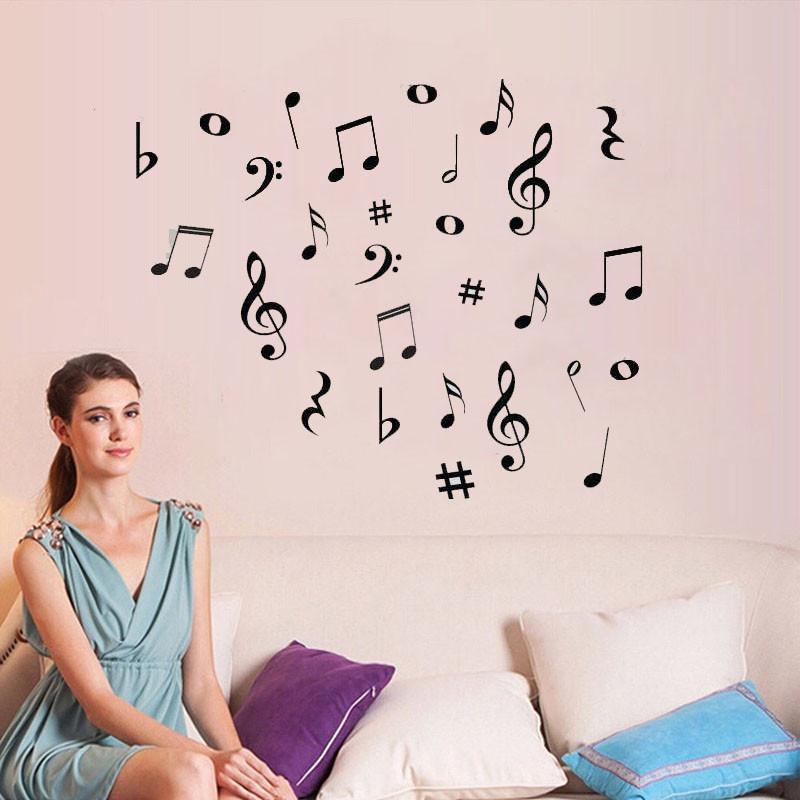 Musical Notes Diy Sticker Musical Notes Wall Stickers - Artistic Pod