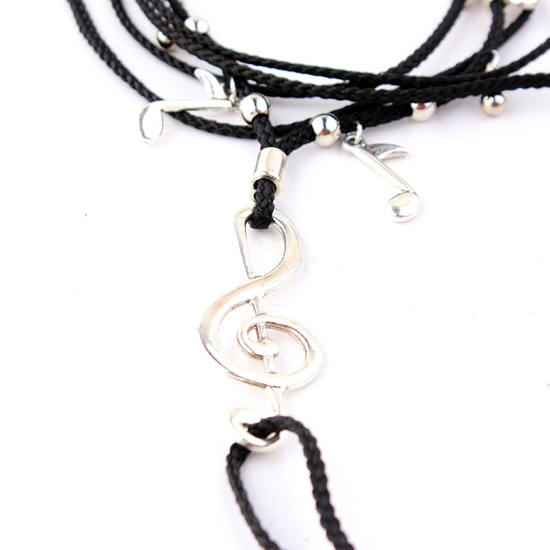 Musical Symbol Silver Anklet