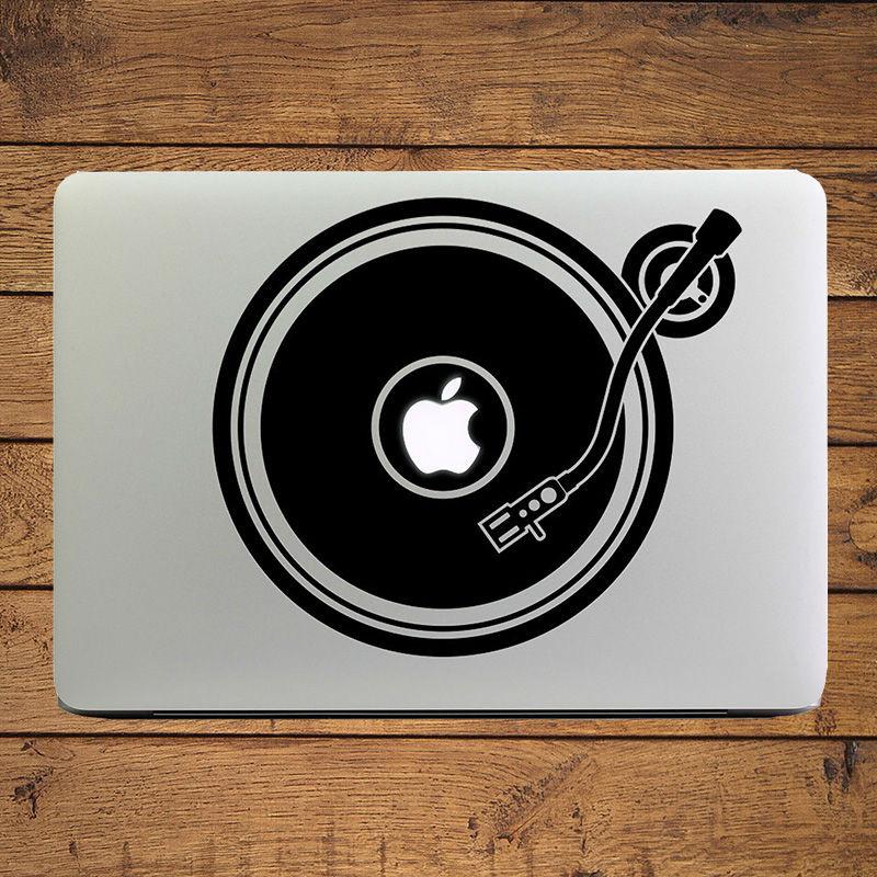 DJ Music Recorder Phonograph Laptop Sticker - Artistic Pod