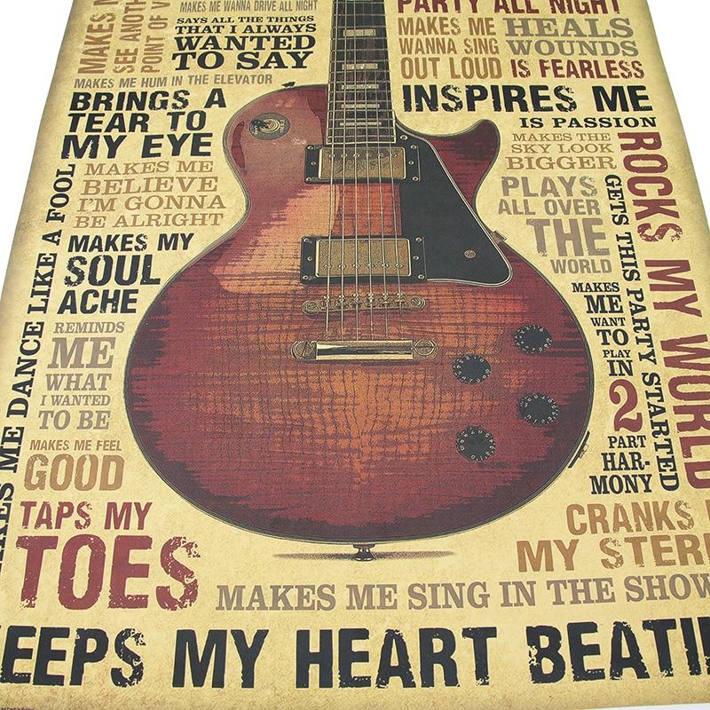 Free - Music Guitar Vintage Poster