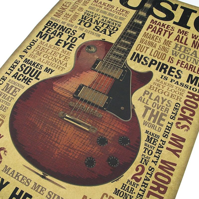 Free - Music Guitar Vintage Poster