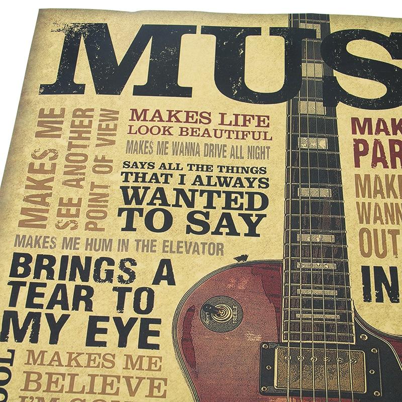Free - Music Guitar Vintage Poster