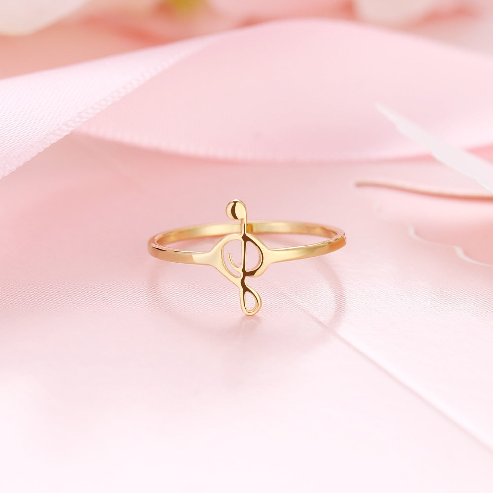 Music Treble Clef Ring