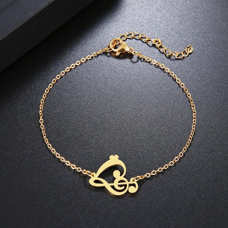 Free - Heart Musical Note Bracelet