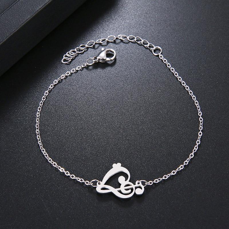 Free - Heart Musical Note Bracelet
