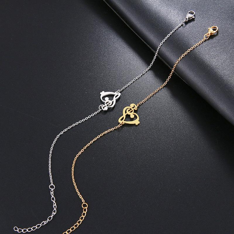 Free - Heart Musical Note Bracelet