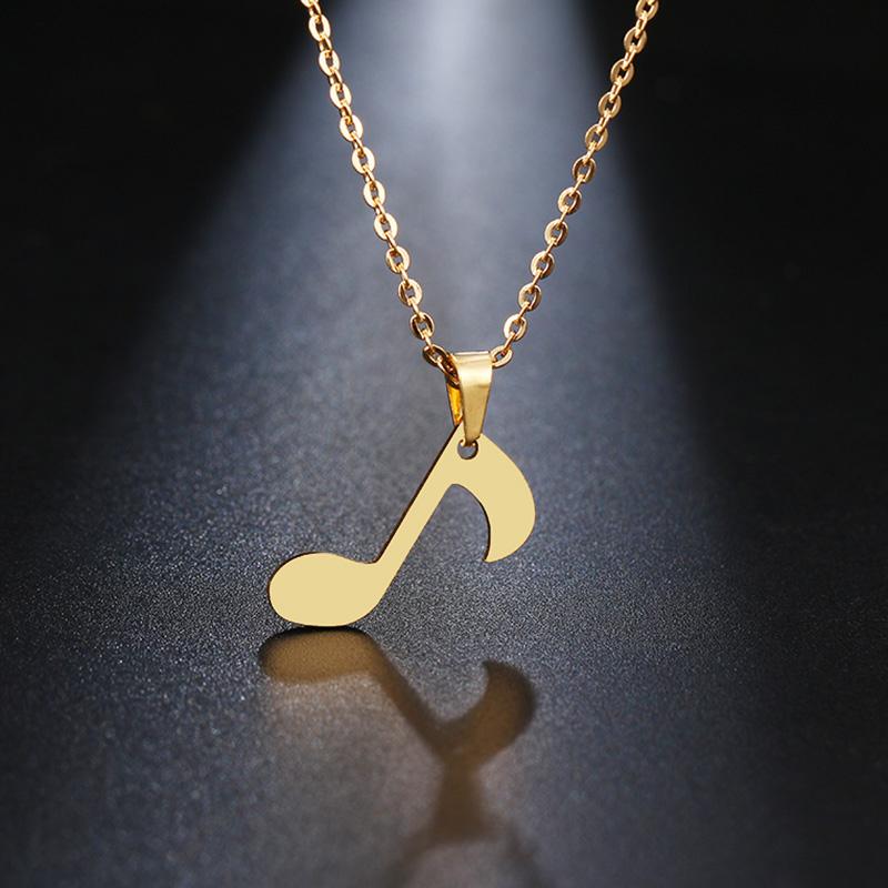 Gold/Silver Music Note Necklace
