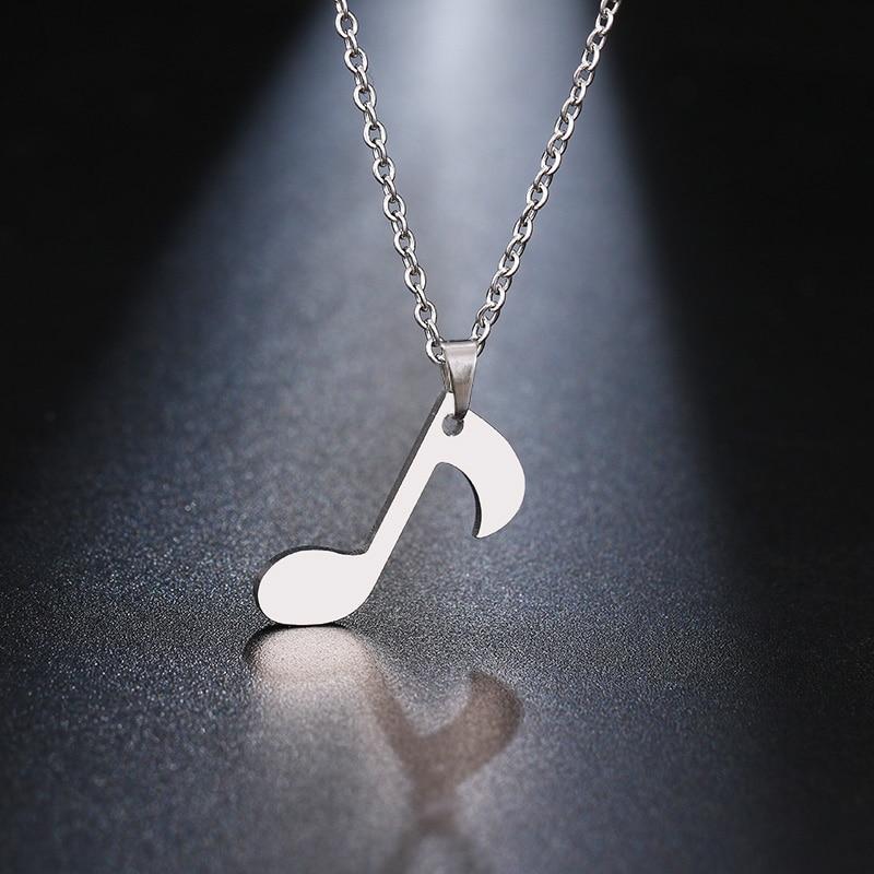 Gold/Silver Music Note Necklace