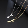 Gold/Silver Music Note Necklace