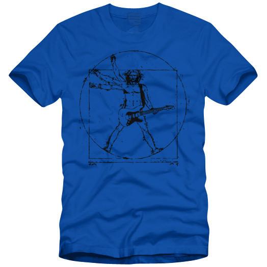 Da Vinci Rock Music Guitar Shirt - Artistic Pod