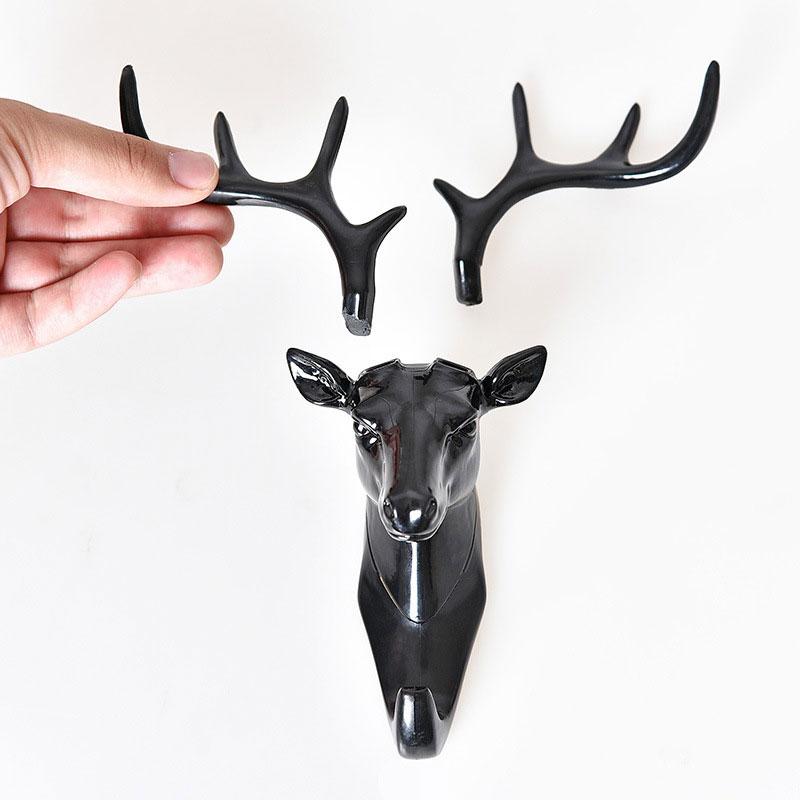 Deer Head Antlers Wall Hook
