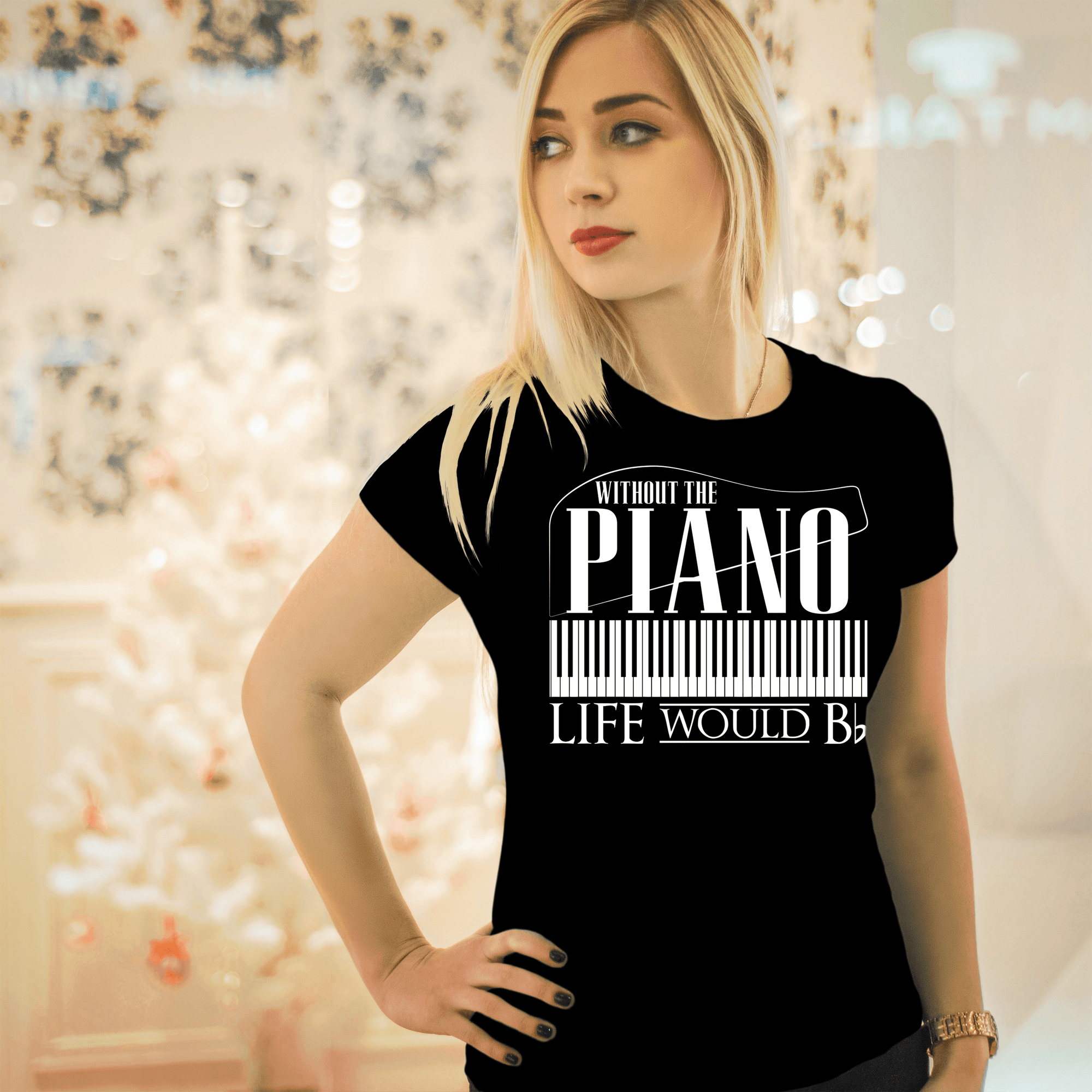 Without Piano Life Would B Flat T-Shirt