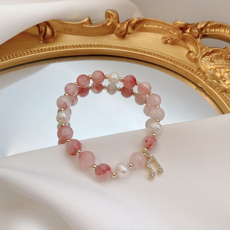 Music Notes Pearl Elastic Bracelet