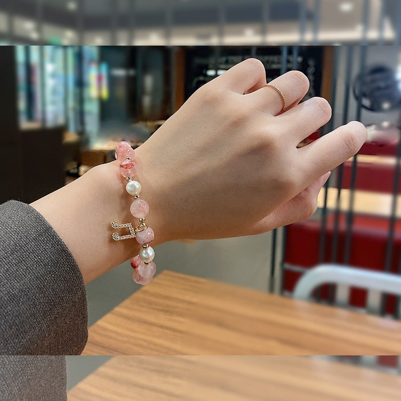 Music Notes Pearl Elastic Bracelet