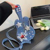 Star Guitar Shape Crossbody Bag