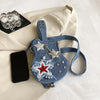 Star Guitar Shape Crossbody Bag