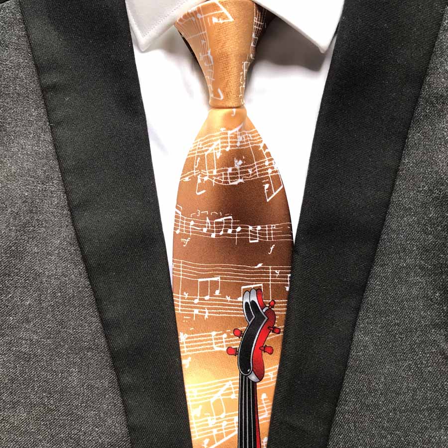Classic Musical Violin Necktie