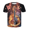 Fire Rock Guitar T-shirt - { shop_name }} - Review