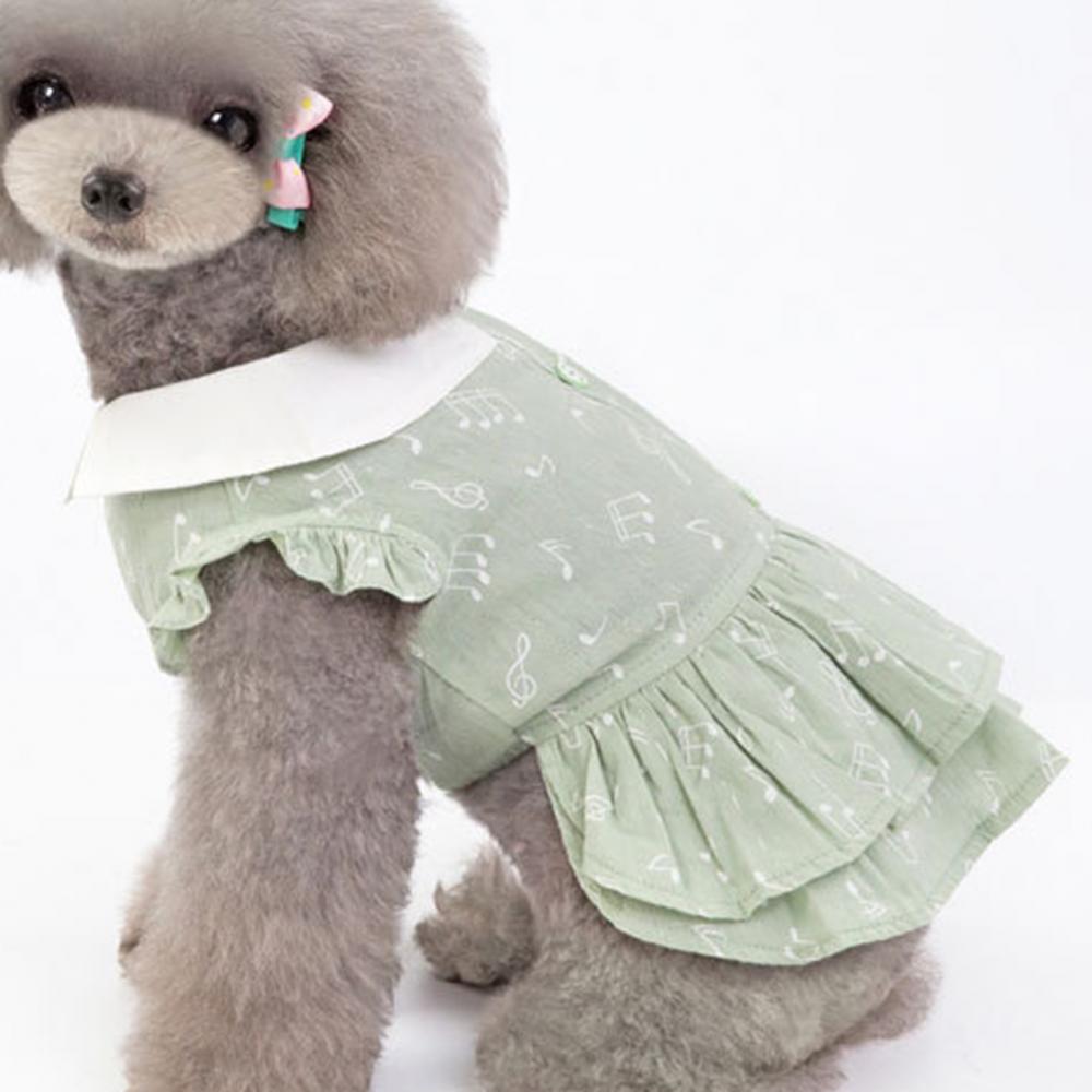 Music Notes Dog Dress