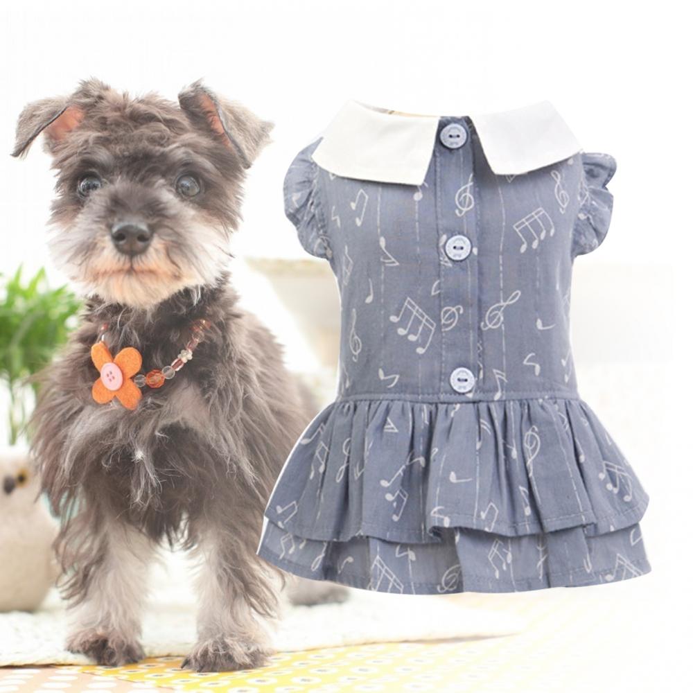Music Notes Dog Dress